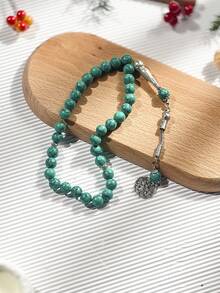 1pc Middle Eastern Muslim Prayer Beads, Turquoise Men Bracelet, Islamic Prayer Rosary - Multicolor - View 4