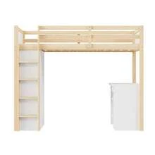 Kids Bed Frames, Headboards & Footboards - Natural Wood + Solid Wood+MDF+Resin + 90cm*200cm - View 11