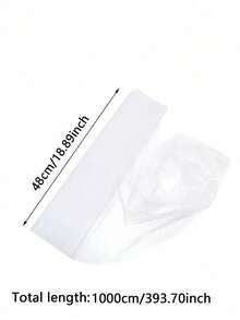 Luxurious White Wedding Car Decorative Fabric With Transparent Mesh, Polyester Floral Arch For Wedding, Party, Christening And Themed Events, Wedding Accessories, Elegant Decor, Wedding Car Rearview Mirror Decor, Wedding Car Decoration