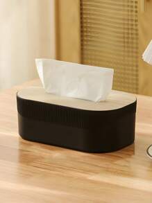 1 Pc Desktop Plastic Tissue Boxes Are Suitable For Home Living Room, Coffee Table And Dining Room Napkin Boxes