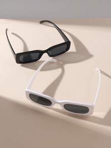 2 piezas Gafas de moda diarias con estilo Y2K lindas para adolescentes
