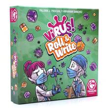 Nuevo juego de mesa "Un Nuevo Virus! Juego de escritura de dados", rueda los dados, los jugadores simulan investigación de virus, prevención y control y otros escenarios, tanto interesantes como estratégicos, adecuado para familia, amigos, fiestas de bar, Navidad, Halloween, Acción de Gracias, regalos de cumpleaños