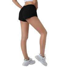 Women's 2.5" Low-Rise Running Shorts - Built-In Liner, Lightweight & Quick Dry With Mesh Pocket - màu đen - Xem 6