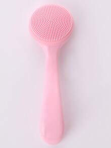 1pc Soft Silicone Facial Cleansing Brush, Makeup Remover & Blackhead Remover, Portable Beauty Tool - Multicolor - View 8