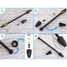 Replacement Turbo Rotary Nozzle Head  High Pressure Spray Wand Lance