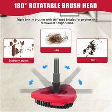 2 Pack Scrub Brush Replacement Head For O Cedar EasyWrin Spin Mop 1 Tank System Spin Mop Replace Head Base Shower Floor Scrubber Hard Bristle Cleaning Brush For Bathroom Kitchen Wall Tile - Đỏ - Xem 6