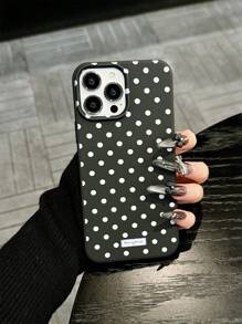1 pieza Funda de teléfono suave y a prueba de golpes de TPU con lunares, compatible con iPhone 7P/8Plus/16/16PLUS/16PRO/16PROMAX/XR/XSMAX/11/11Pro/11ProMax/12/12Pro/12ProMax/13/13Pro/13ProMax/14/14Pro/14Plus/14ProMax/15/15Pro/15Plus/15ProMax, elegante/premium/linda/