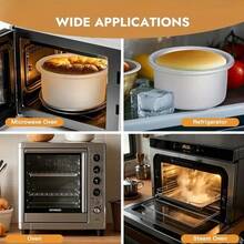 1 套高品质铝制圆形蛋糕模具，固定底部，适用于烤箱，厨房用品，烘焙必需品，适用于婚礼、情人节和生日派对 - 銀色 - 查看 9