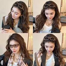 1pc Leopard Print Women's Elegant Headband, Fluffy Daily Wear Hair Bands, Hair Bands, Hair Rings Decorative Headbands - Suitable For Gift Giving And Daily Wear