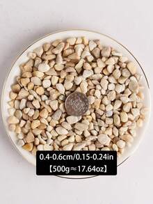 1pcs100/300/500/800g White Pebbles Potted Plants Succulent Green Plants Filled With Stones Courtyard Balcony Paving White Stones Christmas Tree Underground Snowflakes Stones