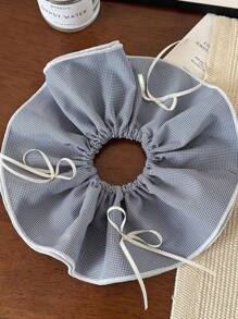 1 pièce Bandeau pour cheveux carré en polyester unicolore de nouvelle conception, doux et délicat, style à carreaux romantique à la française. Grand accessoire pour cheveux, tour de cou, indispensable pour la rentrée scolaire, convient pour le shopping du week-end, les sorties entre amis, les promenades dans le parc, les déplacements quotidiens, la course, le yoga, la fitness, les galas, les soirées dansantes, les mariages et autres occasions.