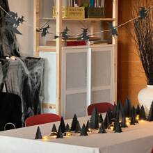 1 Stück Halloween Hexe Banner, Halloween Party Zubehör, Horror Halloween Kamin Hängende Girlande, Vintage Halloween Inneneinrichtung, Ziehflagge Party Papier Schwalbenschwanz Flagge, Halloween Thema Banner Heim Dekoration Halloween Dekoration Herbst Dekoration Raumdekoration