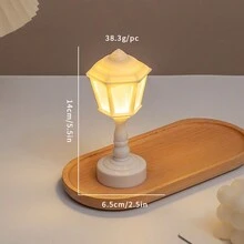 Mini Creative Desk Lamp Decor, Lotus/Streetlamp Cute Night Light For Bedroom Ambiance, LED Desk Decor Night Light, Desktop Ornament Birthday Gift - Multicolor - View 14