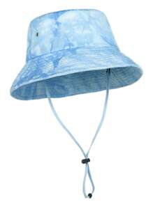 1 Pieza Sombrero de cubo con protección solar UPF para niños pequeños, sombreros de verano suaves y ligeros como una nube para niños y niñas de 2 a 9 años para la playa