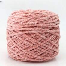 1 Stück 200g Chenillegarn 6mm dick, handgemachtes DIY Gehäkeltes Samt-Effektgarn für Stricken, Schals, Mützen, weiche Decken