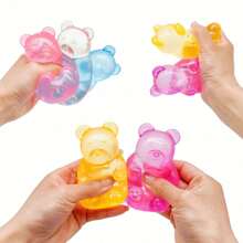 1 pieza Juguete de apriete antiestrés con oso de azúcar de malta, juguete de inquietud, juguete apretable, gran regalo para vacaciones, cumpleaños, Halloween, Navidad, niños