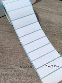 2000pcs/1000pcs/200pcs/100pcs Plain Color Labels Stickers, Easy To Use And Multipurpose Self-Adhesive Labels, 70*20mm Suitable For Office And School Student Labels, Barcode Printer Paper, Random Assorted,School Supplies,Back To School