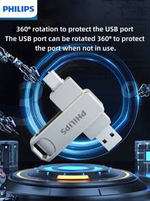 PHILIPS PHILIPS 3.2U Disk, Widely Compatible With Various Electronic Products Such As Car, Computer, Etc. Plug And Play To Reduce Waiting Time, Multiple Capacities Are Available.