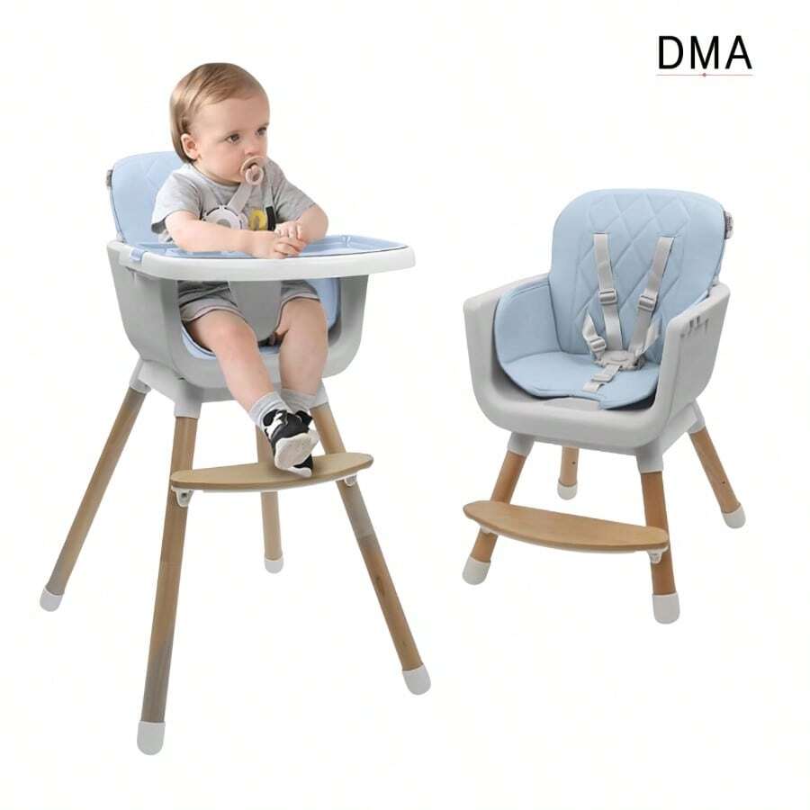 DMA Color sorpresa Periquera para bebé Silla alta para bebé ajustable 4 en 1, Silla de Doble Posición, recubiertoa Desmontable, Fácil de Limpiar - Multicolor - Ver 1