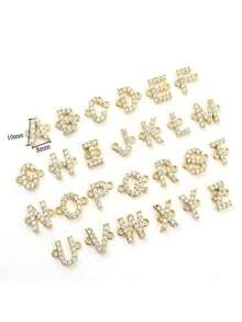 1 件新款经典 A-Z 字母手链女士简约可调节彩色绳手链女士珠宝礼物 - 黑色 - 查看 9