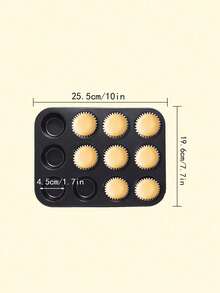 48/35/24/12个迷你蛋糕模具松饼纸杯烤盘纸杯蛋糕工具戚风蛋糕烤箱烘焙用品