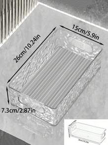 1 pieza Organizador de cosméticos transparente de lujo, caja de almacenamiento apilable para maquillaje, cuidado de la piel, lápiz labial, mascarillas de escritorio, de plástico acrílico, para vacaciones, playa, baño, colección de dormitorio, gran capacidad