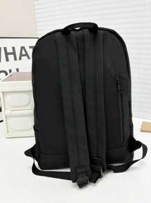Personalized Name Backpack - Lightweight Large Capacity School And Travel Backpack With Floral Decoration, Adjustable Straps And Zipper Closure, Fabric For College, Commuting, Daily Use, School Backpack, Commuter Bag, Decorative Floral Embellishment, Hand Wash OK, Sturdy Construction