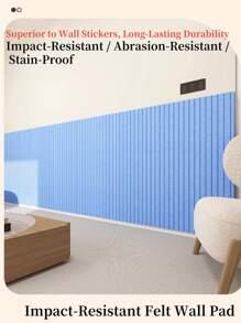 1pc Reusable No-Nail Soft Wall Cushion Panel, Adhesive Felt Wall Decor Board For Home & Office, Suitable For Decorating Feature Wall, Room Decor, Wall Covering, Photo Wall And Storage Organization In Bedroom, Study, Living Room, Entryway, Office