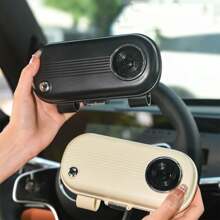 1pc Car Sunglass Holder Clip, Multifunctional Glasses Case On Visor, Convenient Sunglasses Storage Box For Automobile