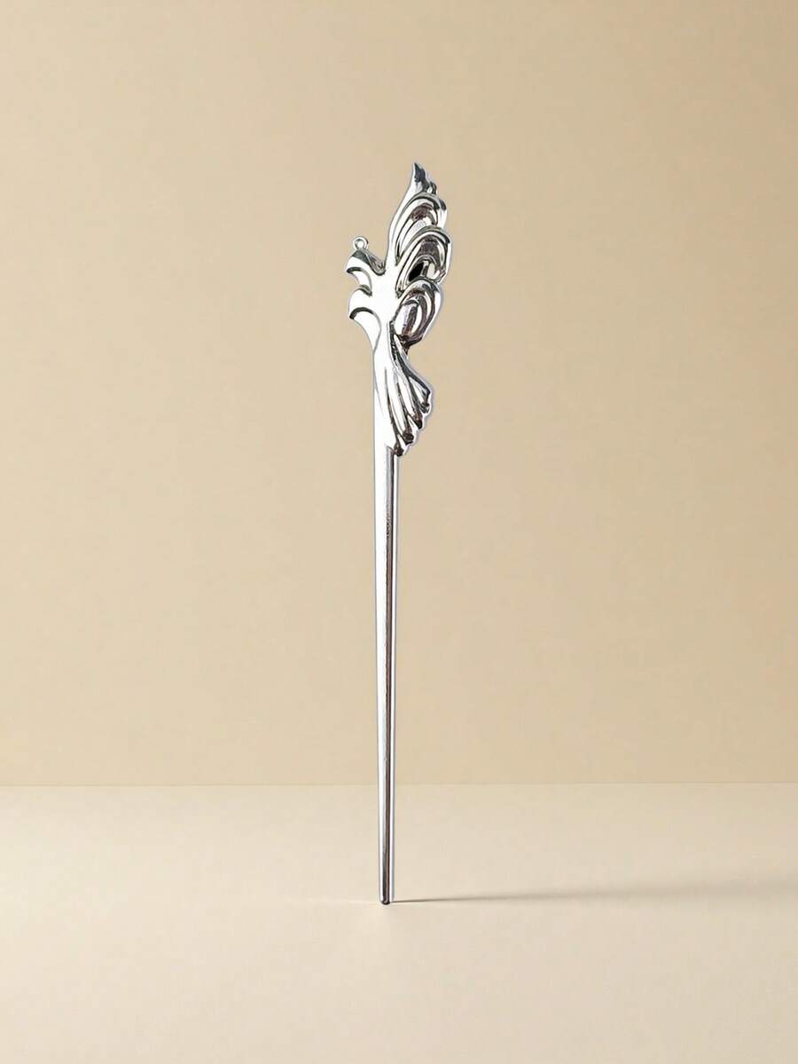 1 件可爱卡通锌合金动漫人物发夹，适合汉服、日常穿着、度假和旅行，四季皆宜 - 銀 - 查看 1