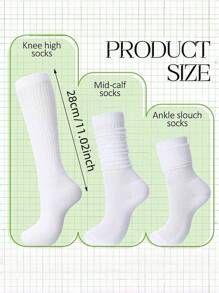 1/4 Pairs Of Women's Autumn And Winter Casual Knitted Socks, Casual Socks, Women's Elastic Socks, Women's Elastic Socks, Mid-Tube Socks