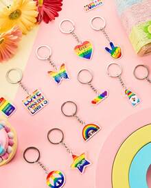 Gay Keychain Lgbtq Accessories Bulk Gay Stuff Men Women Keyring Transgender - classic - 查看 4