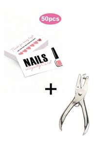 50pcs Nails Aftercare Card Nail Care Business Cards, Discount Invitation Small Enterprise Nail Care Cards - Multicolor - View 9
