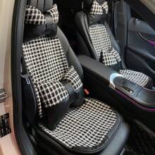 Four Seasons Universal Car Seat Cushions, Small Fragrance Style, Breathable And Comfortable Car Seat Cushions, Fashionable And Light Luxury Car Seat Cushions, Driver Seat Cushions, Car Comfortable Seat Cushions, Temperament, Simple And Exquisite Style, Showing A Unique Lady Temperament