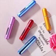 4 chai xịt nước hoa 5ml có thể nạp lại, bình xịt nước hoa mini cầm tay bằng nhôm (Màu ngẫu nhiên) - Nhiều màu - Xem 4