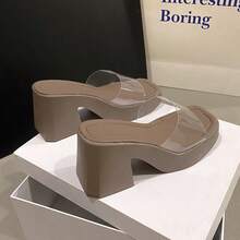 Women Platforms & Wedge Sandals - Khaki - View 2