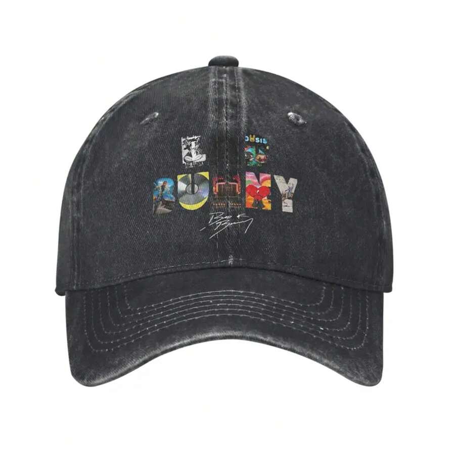 Vintage  Debi Tirar Mas Fotos DTMF Baseball Caps Distressed Denim Washed Snapback Cap  Outdoor Running Golf Soft Hats - Black - View 1