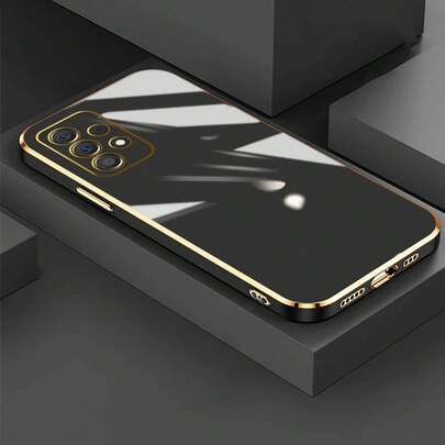 Solid Color Material TPU 1pc TPU Shockproof Solid Color 3D Electroplated Phone Case, Compatible With IPhone 15 Pro Max, Compatible With IPhone 16 Pro Max, And Galaxy S23 Ultra, Galaxy S24 Ultra Spring Gift