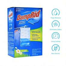 DAMPRID FG83K Absorbedor de Humedad para Colgar Aroma Fresco 3 Unidades 42 onzas - como en la foto - Ver 5
