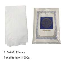 2 Stücke muslimische Herren einfarbige weiße Hajj Ihram Gewänder, Pilger Ihram Tuch