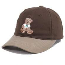 JZML 1 Unisex Bear Embroidery Casual Baseball Cap