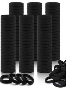 100 szt. Damska podstawowa opaska na głowę z wysoką elastycznością, damska koreańska wersja, czarna opaska, ulepszona pod kątem wysokiej elastyczności, modna, wielofunkcyjna, wysokiej klasy, elegancki temperament, prosta opaska, odpowiednia do wysokich kucyków, kolorowy wzór akcesoriów do włosów, wielofunkcyjny wzór do stylizacji, opaska do codziennego użytku, zapewniająca przemyślane prezenty dla dziewczyn i rodziny / przezroczyste torby dla dziewczyn i rodziny, akcesoria do włosów z powrotem do szkoły