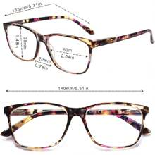 Sigvan Ladies Reading Glasses Blue Light Blocking Spring Hinge Fashion Pattern Print Eyeglasses Women