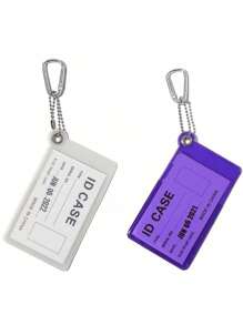 1 pieza Soporte transparente para tarjeta de autobús, protector de tarjeta de identificación/tarjeta de crédito, accesorio antiperder para mochila (tarjeta no incluida) para billetera de mujer, mini billetera, monedero, llavero de tarjetero