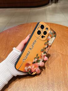 1 Stück personalisierter Unterschriften, Muster, Collagen Vollflächendesign, matter schwarzer Silikon Objektiv Schutz Handyhülle kompatibel mit Apple 16 Pro Max/16 Pro/15 Pro Max/14 Pro Max/13 Pro Max, Galaxy S22 Ultra/S23 Ultra/S24 Ultra, OPPO A54, Redmi, P30/P30 Pro, Honor - geeignet für den täglichen Gebrauch und als Geschenk zur Erinnerung