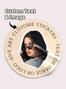 1-100pcs Personalized Labels - Custom Stickers With Any Text, Image, Custom Thank You Labels Stickers ,PVC, Waterproof, Colorful Custom, Unique Ideal Gifts For Him, Her,Family,Friends,Son,Daughter,School Students,Pets, Dogs, Cats, For Anniversaries,For Birthdays, School,Home