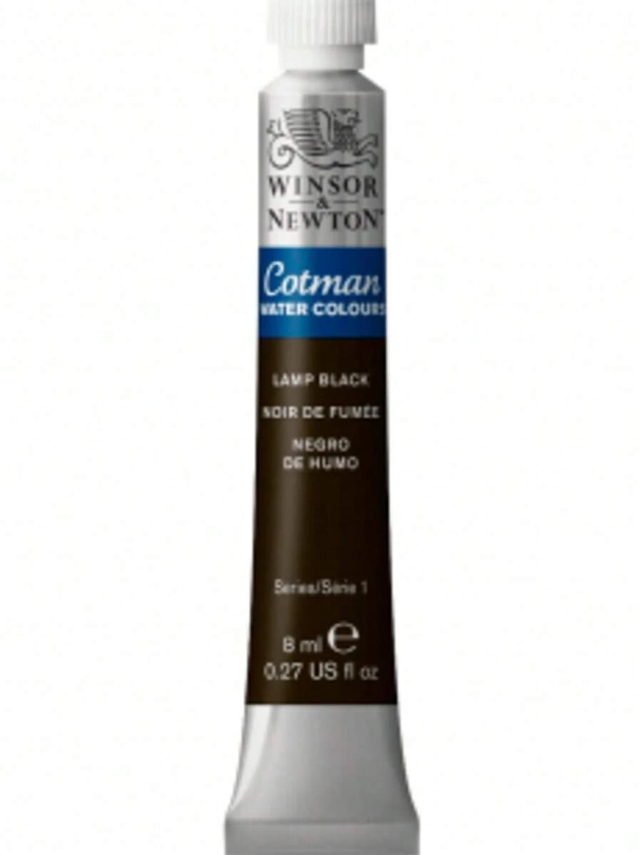 Winsor & Newton Cotman Watercolor 8ml 337 Lamp Black - Lamp Black - View 1