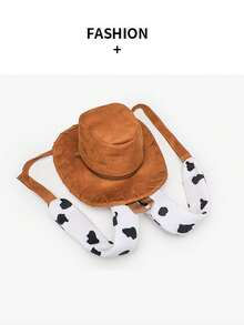 可爱卡通故事伍迪帽子设计背包-创意书包 - 摩卡棕 - 查看 11