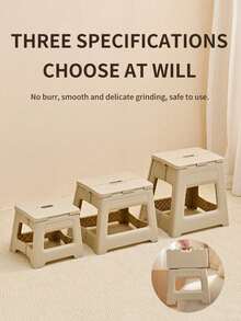 1pc Ultra-Light Foldable Mini Foot Stool - Sturdy & Adjustable, Ideal For Home, Kitchen, Bathroom, Fishing And Outdoor Adventure - Non-Slip, Easy Storage, Space-Saving - View 5