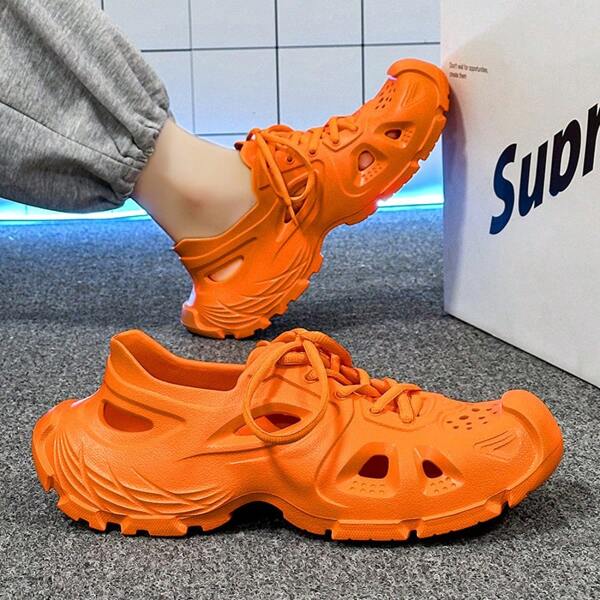 2025 Sports Sandals, Perforated Wading Beach Shoes, Breathable Thick-Soled Lace-Up Couple ,Women's Sandals